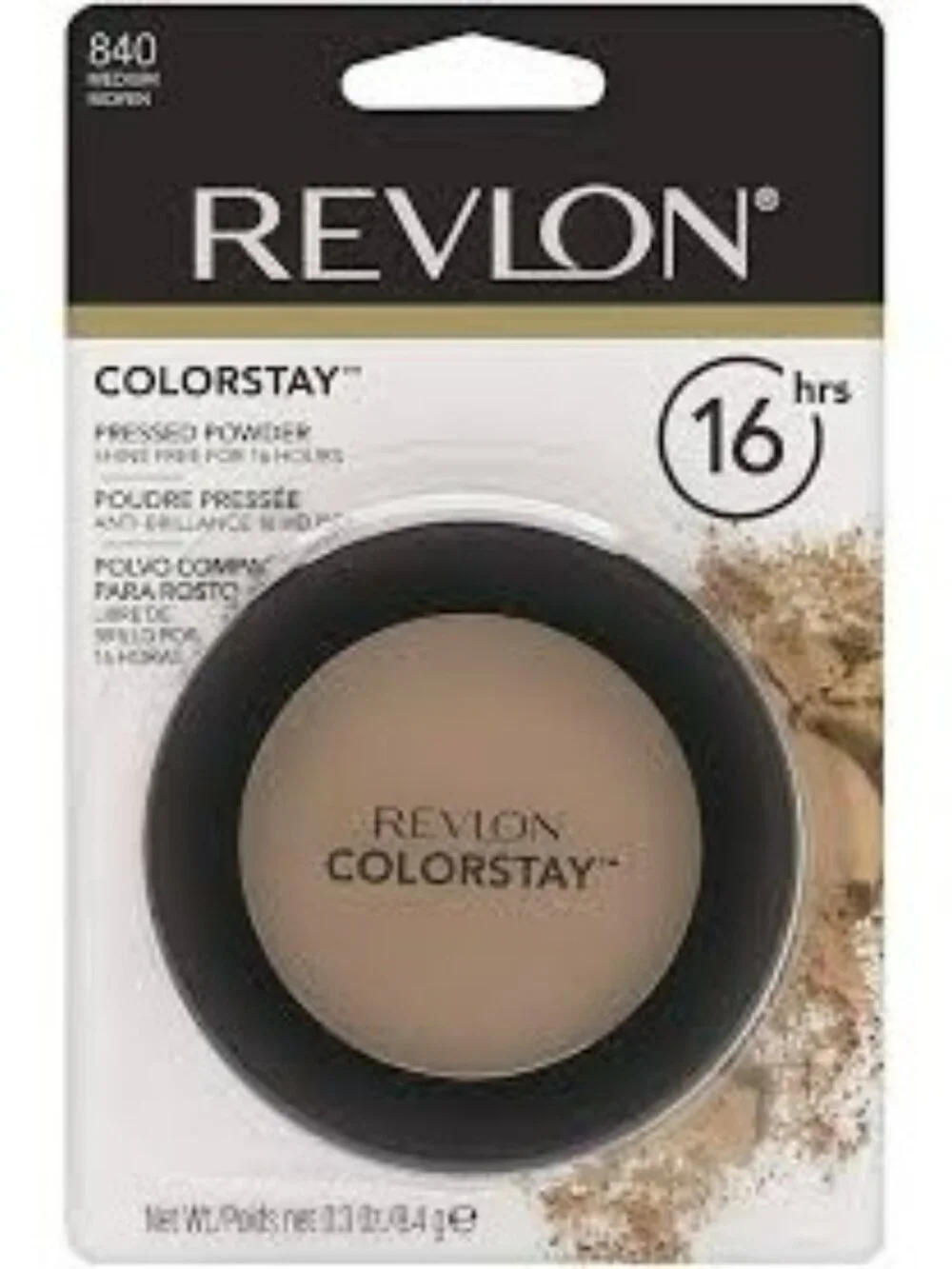 Revlon Colorstay Pressed Powder 840 Medium 16-Hr Shine-Free Matte Finish Compact